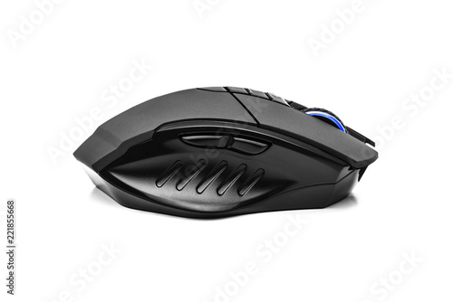 Gaming mouse isolated on a white background.