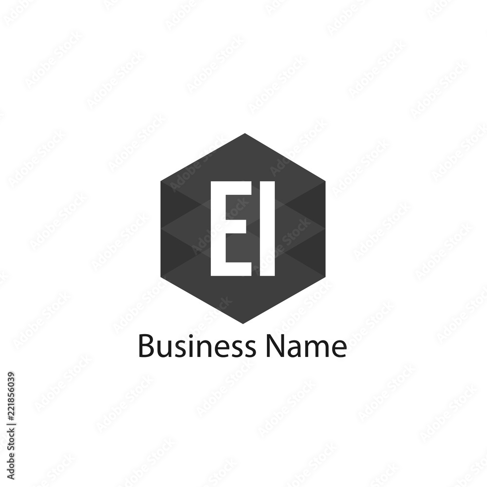 Initial Letter EI Logo Template Design Initial Letter EI Logo Template Design