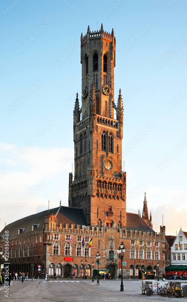 Belfry of Bruges. Belgium