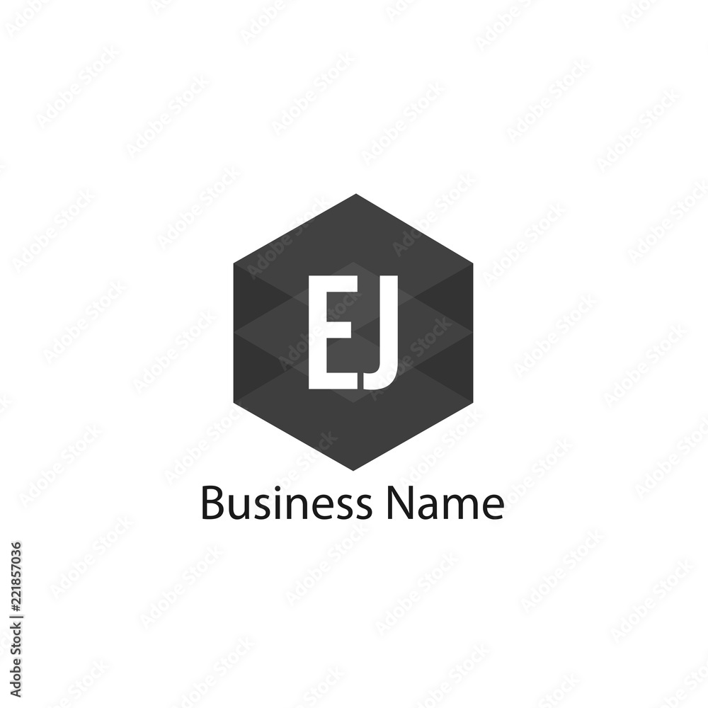 Initial Letter EJ Logo Template Design