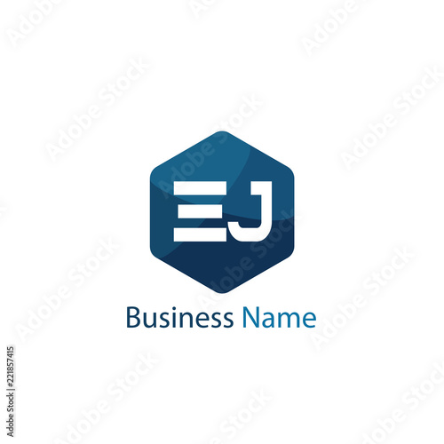 Initial Letter EJ Logo Template Design