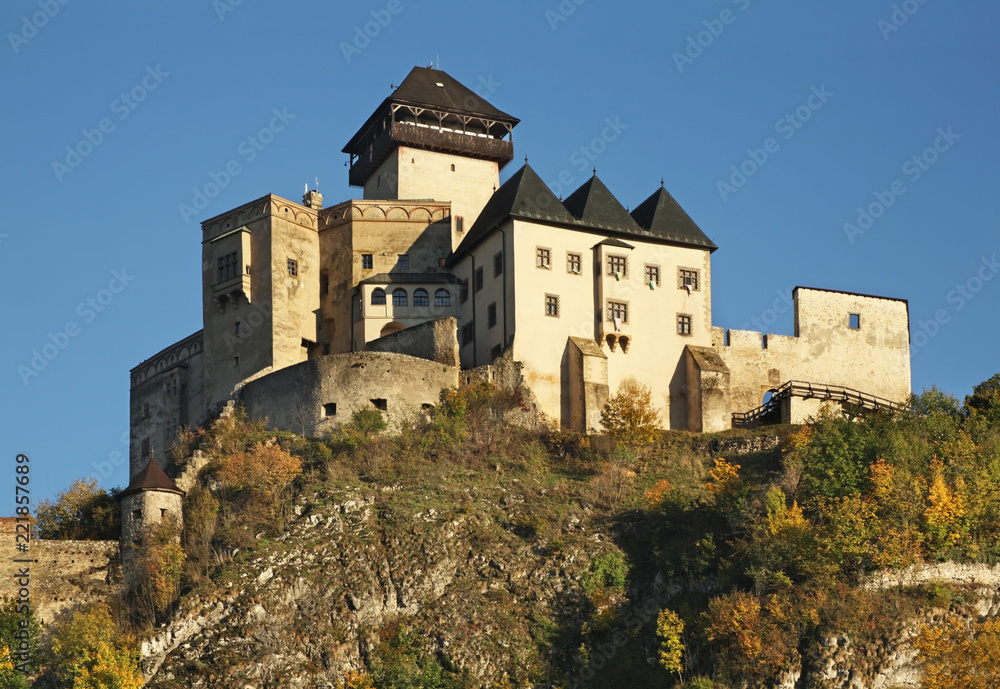 Castle in Trencin. Slovakia