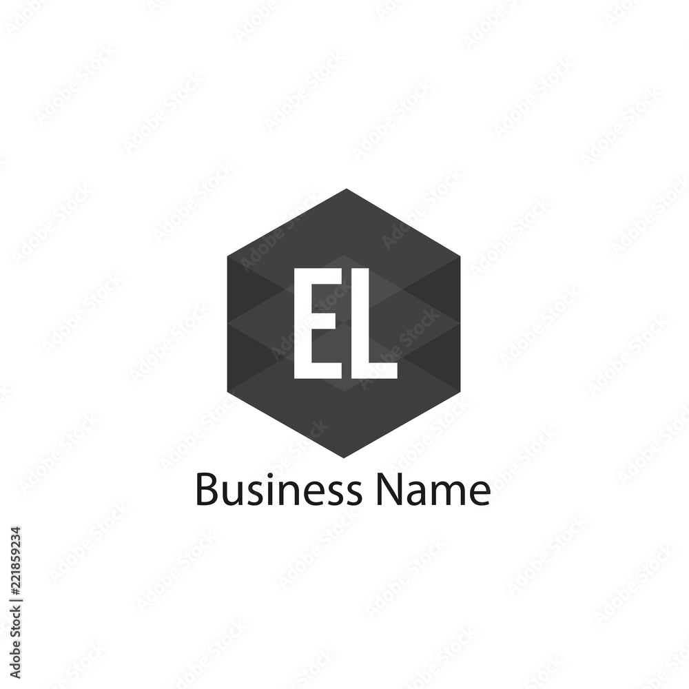 Initial Letter EL Logo Template Design Initial Letter EL Logo Template Design
