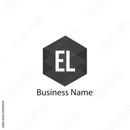 Initial Letter EL Logo Template Design