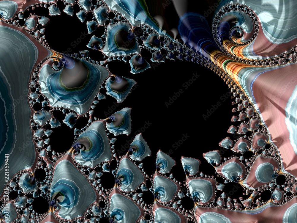 Fractal a never-ending pattern. Abstract Computer generated