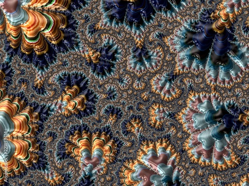 Fractal a never-ending pattern. Abstract Computer generated Fractal design. Fractals are infinitely complex patterns that are self-similar across different scales. Great for cell phone wall paper. 