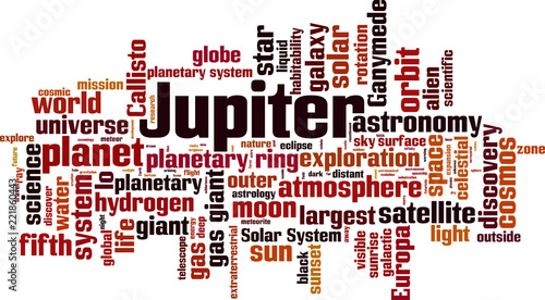 Jupiter word cloud