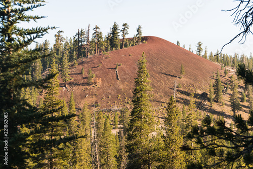 The Red Domes in the forest nead Mammoth, California along the John Muir Trail photo