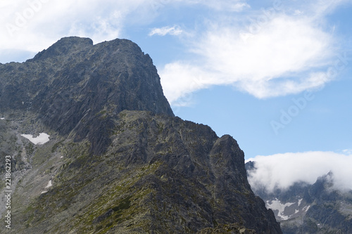 Crest and peaks of Tatra Mountains view from the mountain Velka Svistovka. Slovakia © woosak