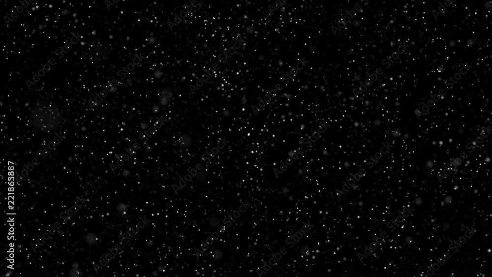 white slowly moving particles on a black background. abstract background. 3D rendering white slowly moving particles on a black background. abstract background. 3D rendering