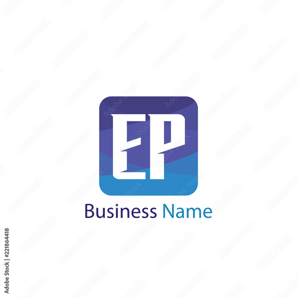 Obraz premium Initial Letter EP Logo Template Design
