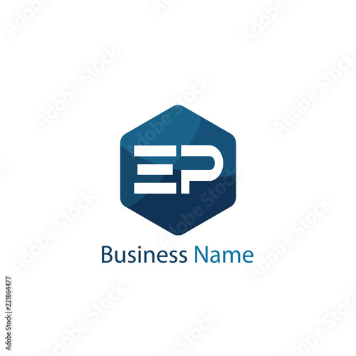 Free Download Initial Letter EP Logo Template Design - GFXLoad