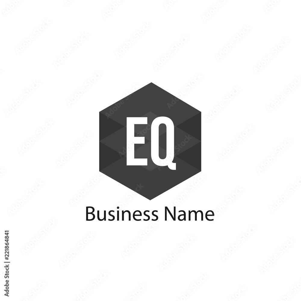 Initial Letter EQ Logo Template Design Initial Letter EQ Logo Template Design