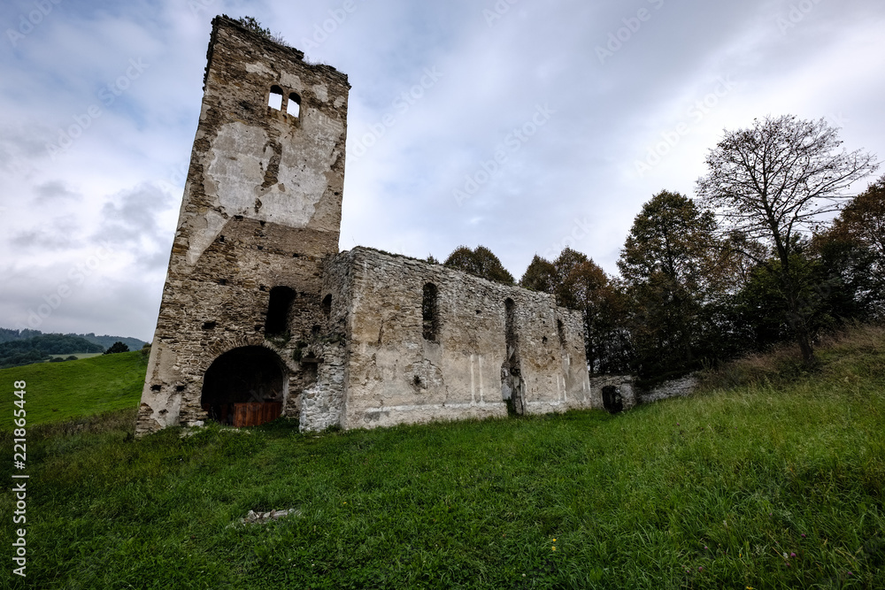 ruins of old abandoned church