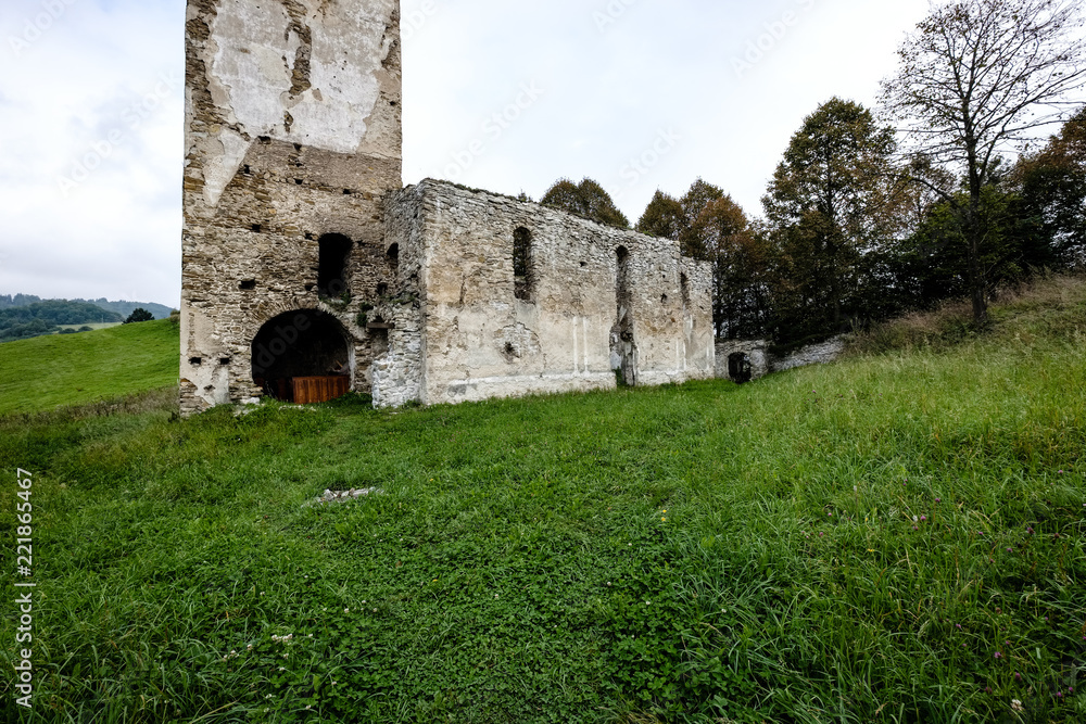 Fototapeta premium ruins of old abandoned church