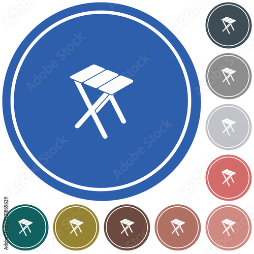 Camping stool icon