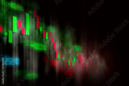 financial stock market graph background , technology screen