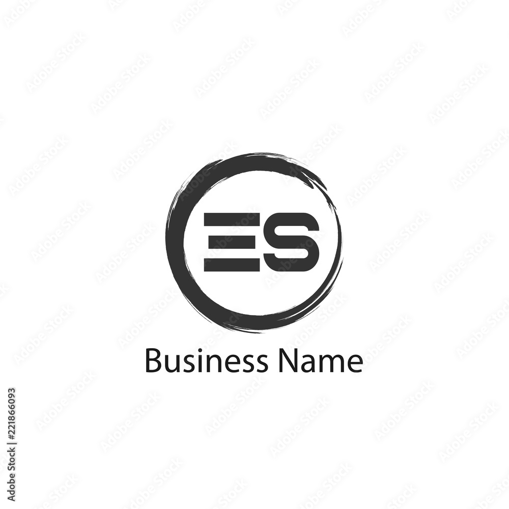Initial Letter ES Logo Template Design Initial Letter ES Logo Template Design