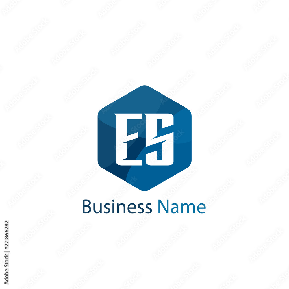 Initial Letter ES Logo Template Design Initial Letter ES Logo Template Design
