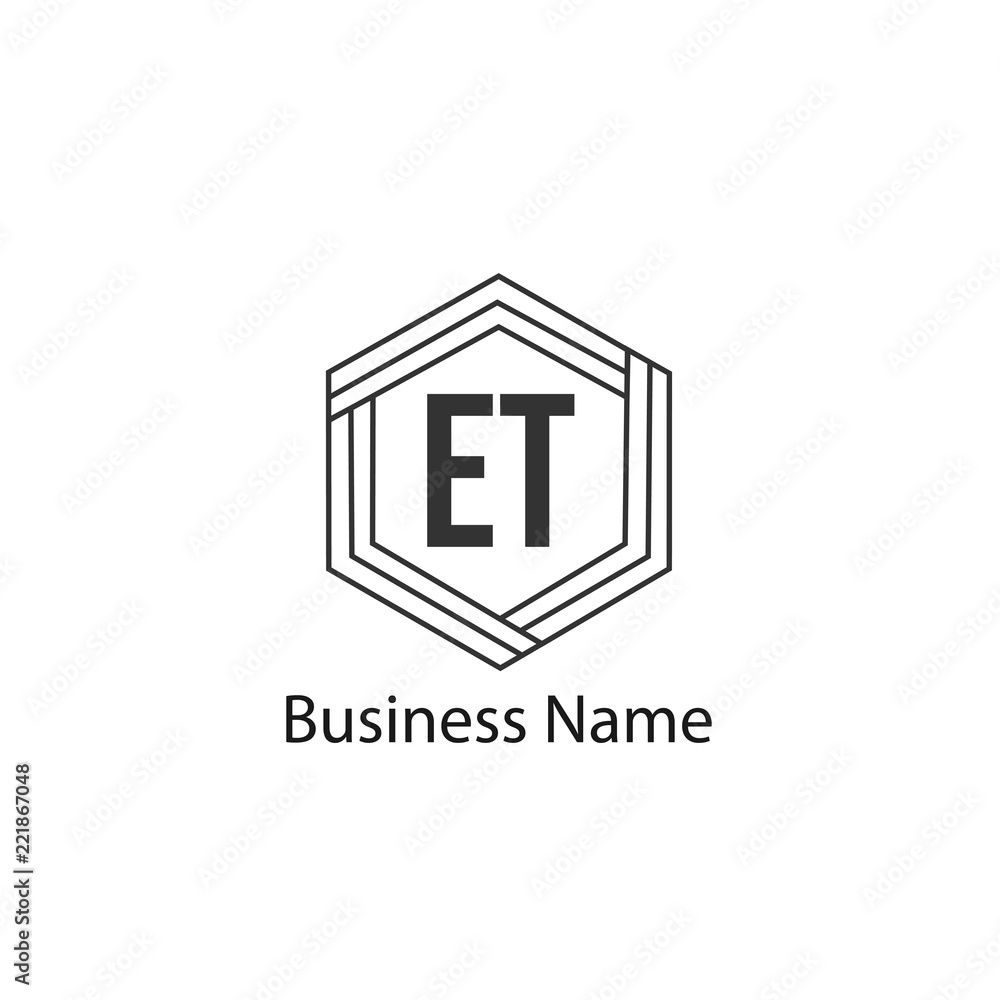 Initial Letter ET Logo Template Design Initial Letter ET Logo Template Design