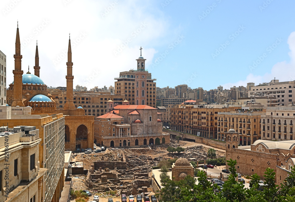 Obraz premium Downtown Beirut Skyline, Liban