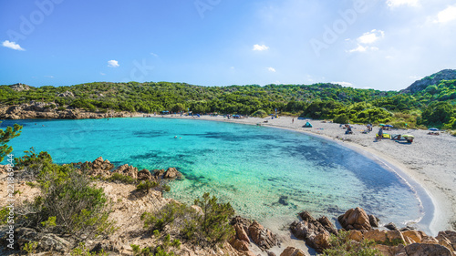Spiaggia del Principe, amazing beach of Emerald coast, east Sardinia island, Italy