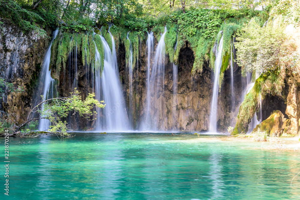 Plakat Waterfall at Plitvice Lakes, Croatia