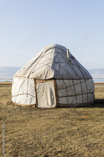 Traditional Yurt at Song Kul Lake in Kyrgyzstan © Fredy Thürig