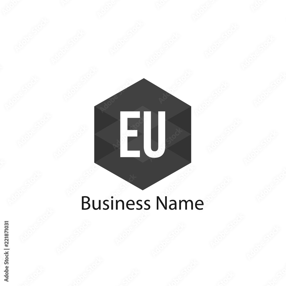 Initial Letter EU Logo Template Design Initial Letter EU Logo Template Design