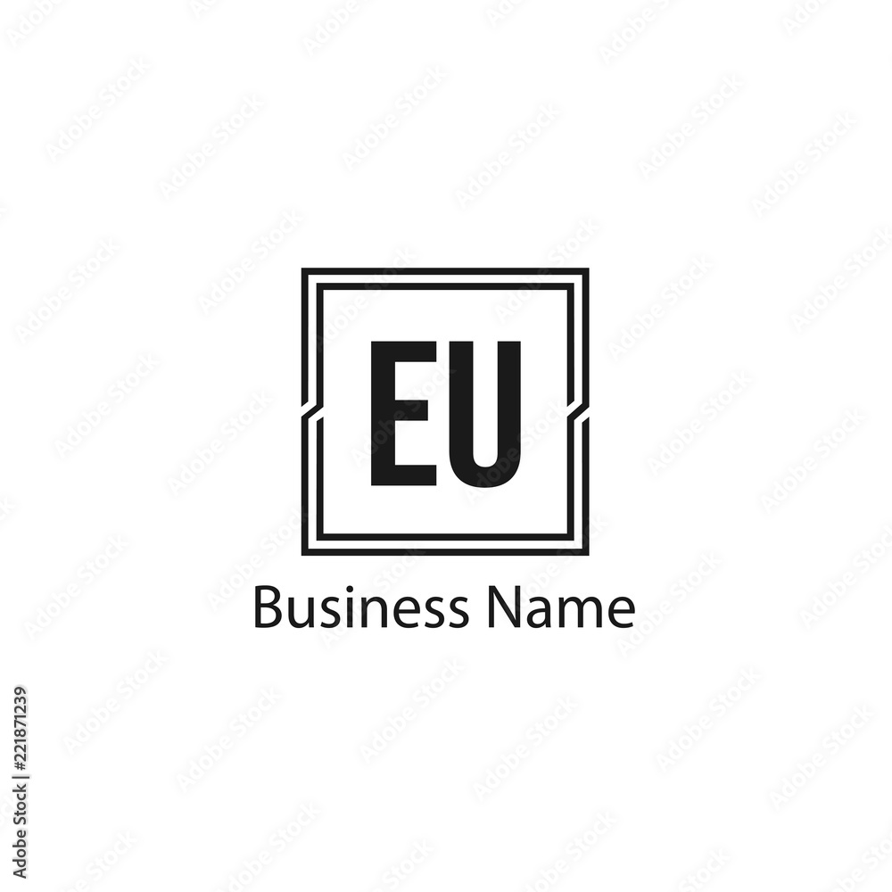 Initial Letter EU Logo Template Design Initial Letter EU Logo Template Design