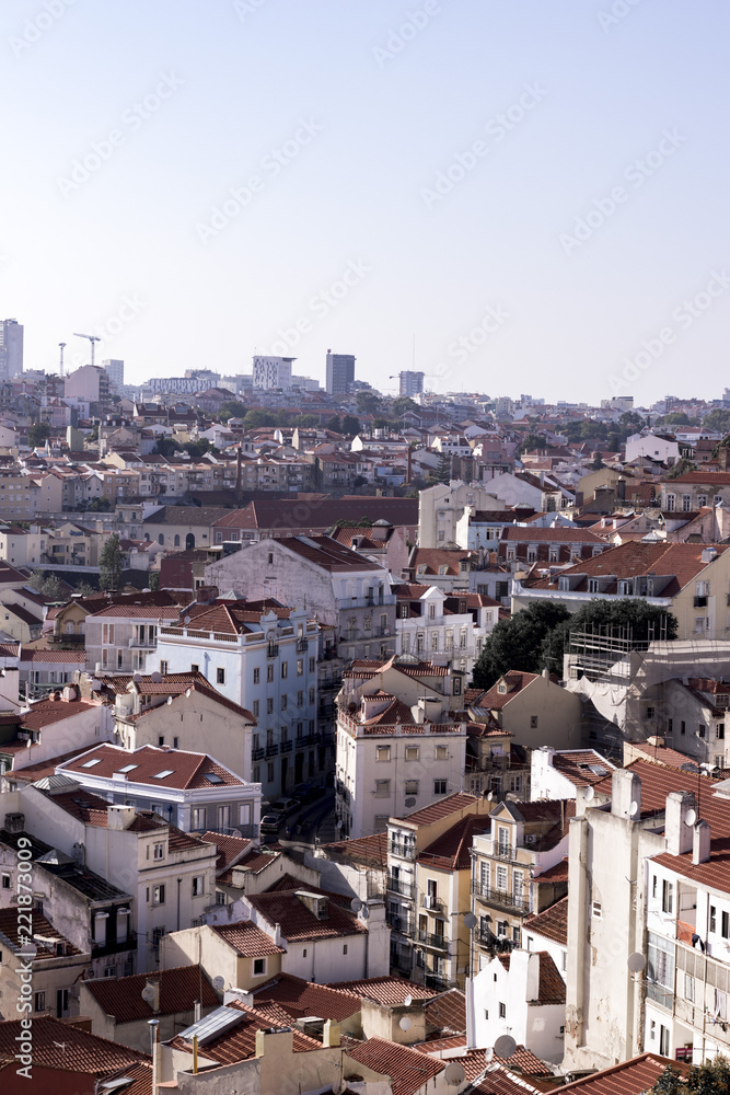 Blick auf die Altstadt von Lissabon von Oben