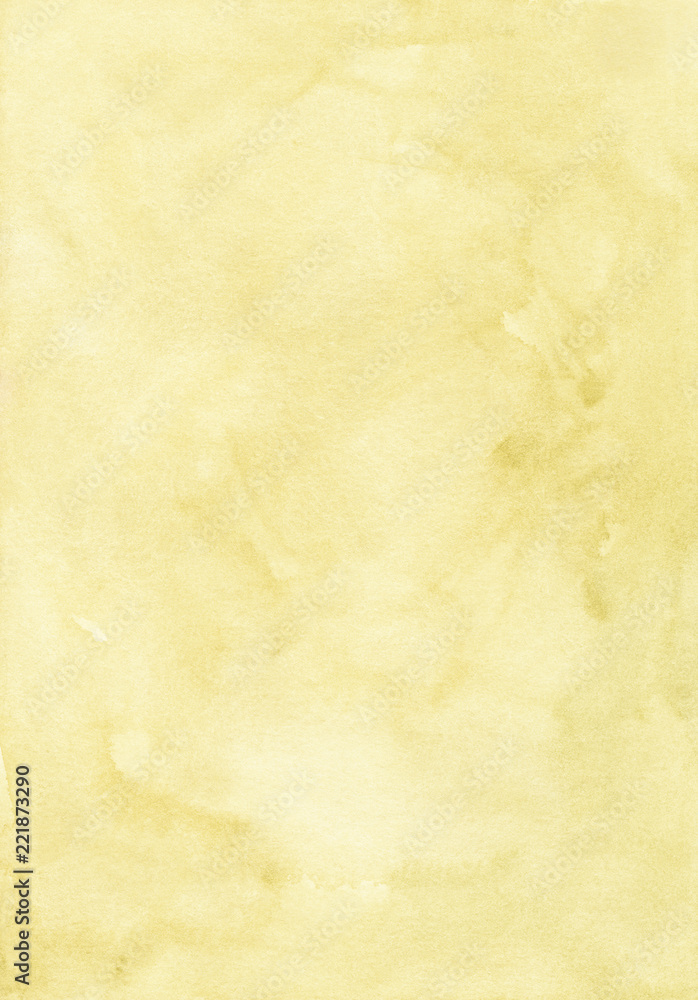 Light yellow background. Watercolor abstract yellow stains backdrop.  Aquarelle vintage wallpaper. Texture art. Watercolour yellow honey trendy  dackdrop for cards, invitations, textile, blog. Stains. Stock Illustration  | Adobe Stock