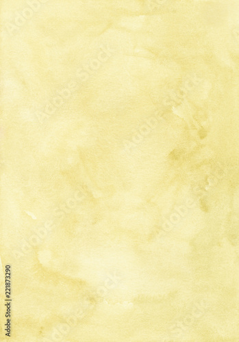 Light yellow background. Watercolor abstract yellow stains backdrop. Aquarelle vintage wallpaper. Texture art. Watercolour yellow honey trendy dackdrop for cards, invitations, textile, blog. Stains.