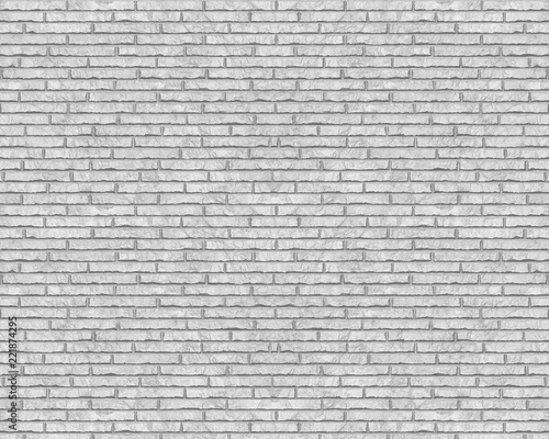 White brick wall texture mapping