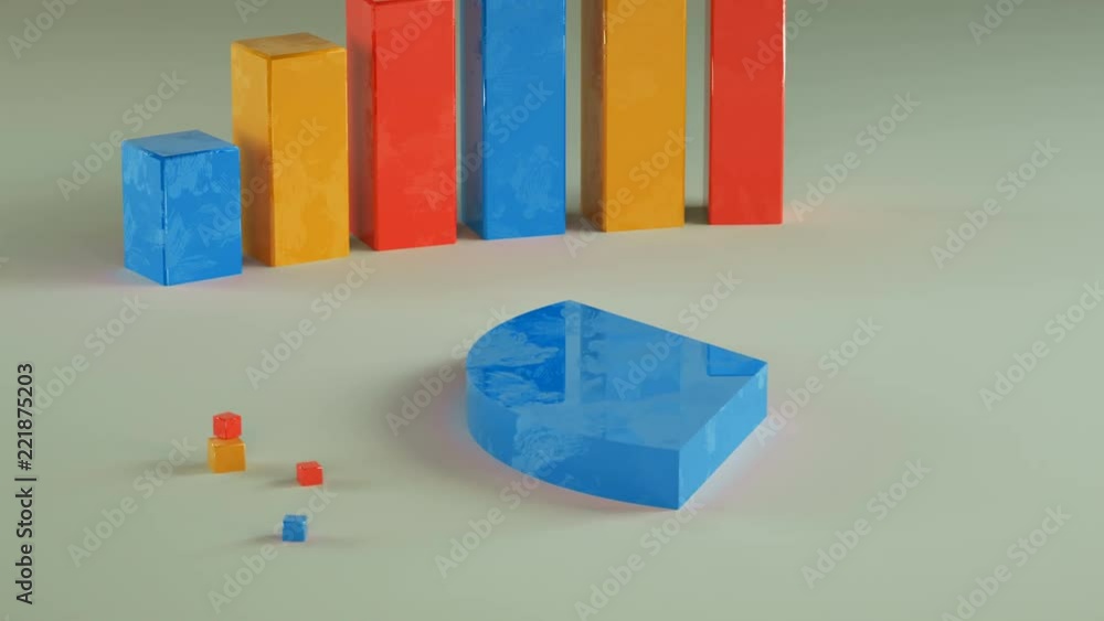 Economic colorful chart graphs Economic colorful chart graphs