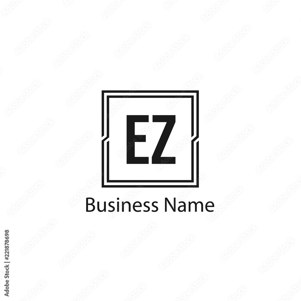 Initial Letter EZ Logo Template Design Initial Letter EZ Logo Template Design