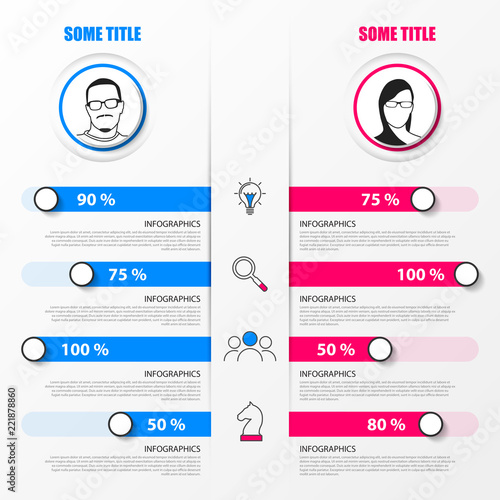Organization chart. infographic design template. Vector illustration