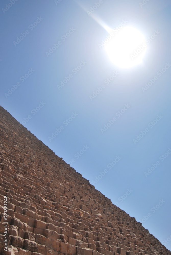 Sunshine Over Egyptian Pyramid