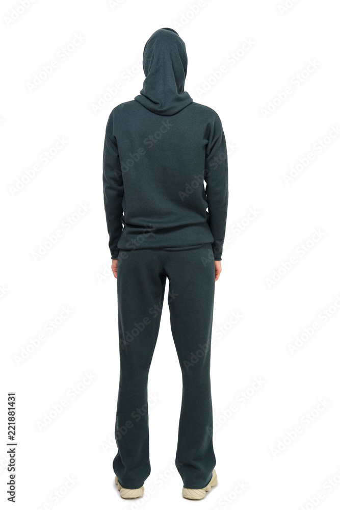 Attractive model demonstrates jersey clothes. Spring - Autumn casual outfit. Attractive model demonstrates jersey clothes. Spring - Autumn casual outfit.