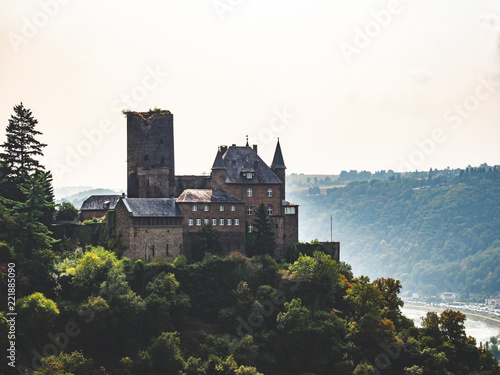 Katz Castle in Germany along the Rhine River