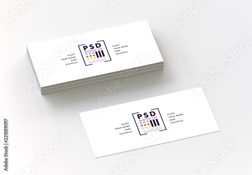 DL Flyer Mockup on White Background