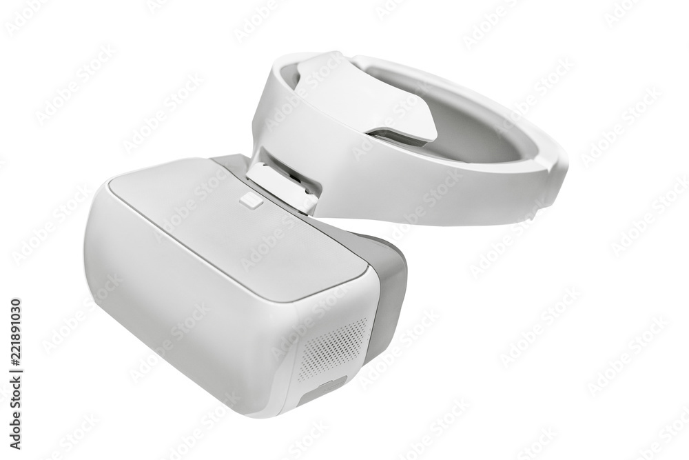 virtual reality helmet isolated on white virtual reality helmet isolated on white
