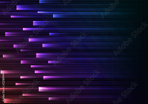 dark rainbow overlap pixel speed in dark background, geometric layer motion backdrop, simple technology template, vector illustration