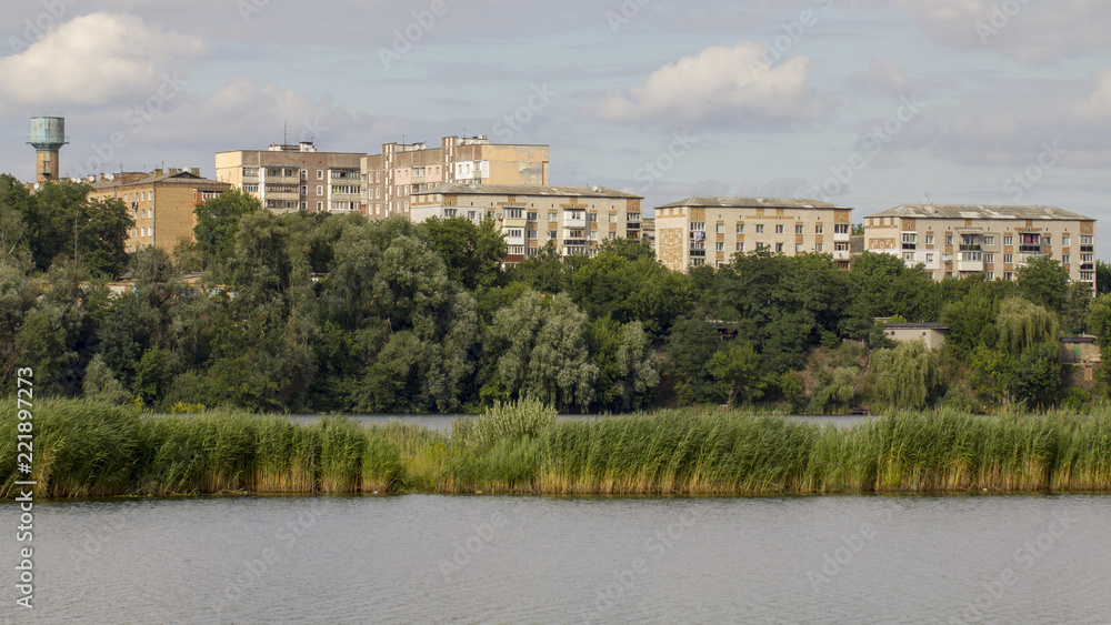 view of the left bank of Kiev