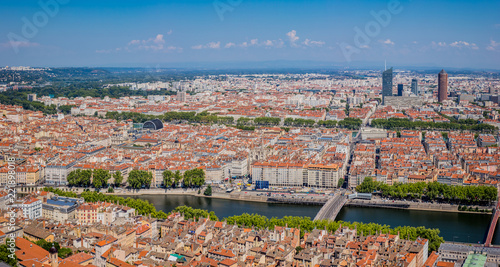 Panorama de Lyon vu de Fourvière