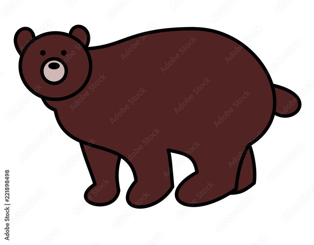 Fototapeta premium 熊(色)