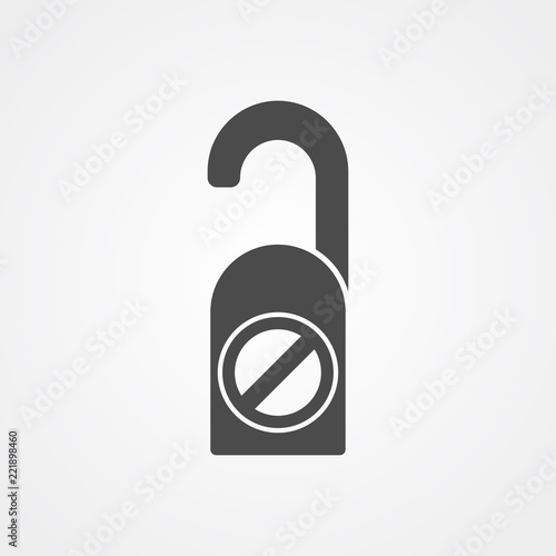 Door knob vector icon sign symbol