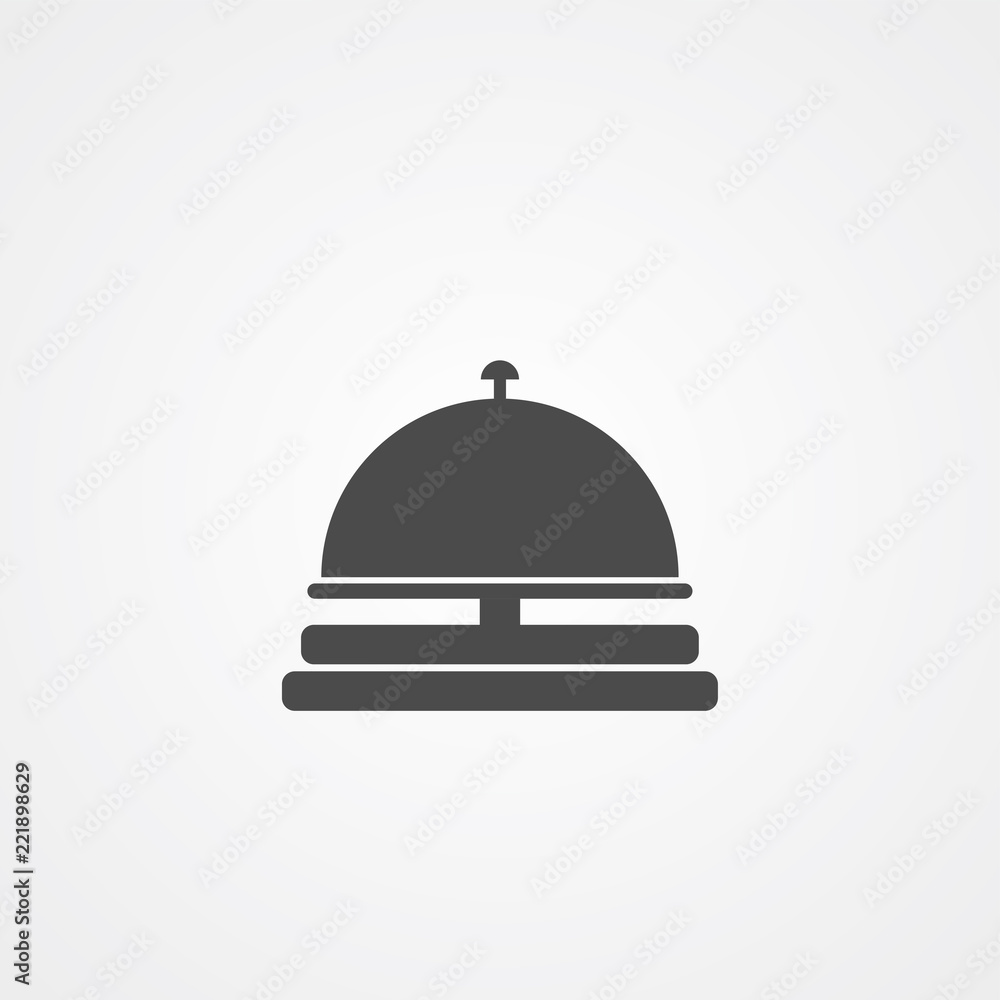 Hotel bell vector icon sign symbol Hotel bell vector icon sign symbol