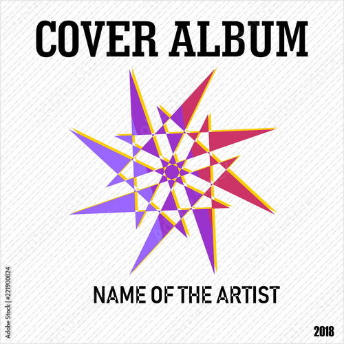Magnificent Cover Album Music and Photography Vector Illustration