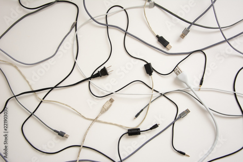 mess of cords